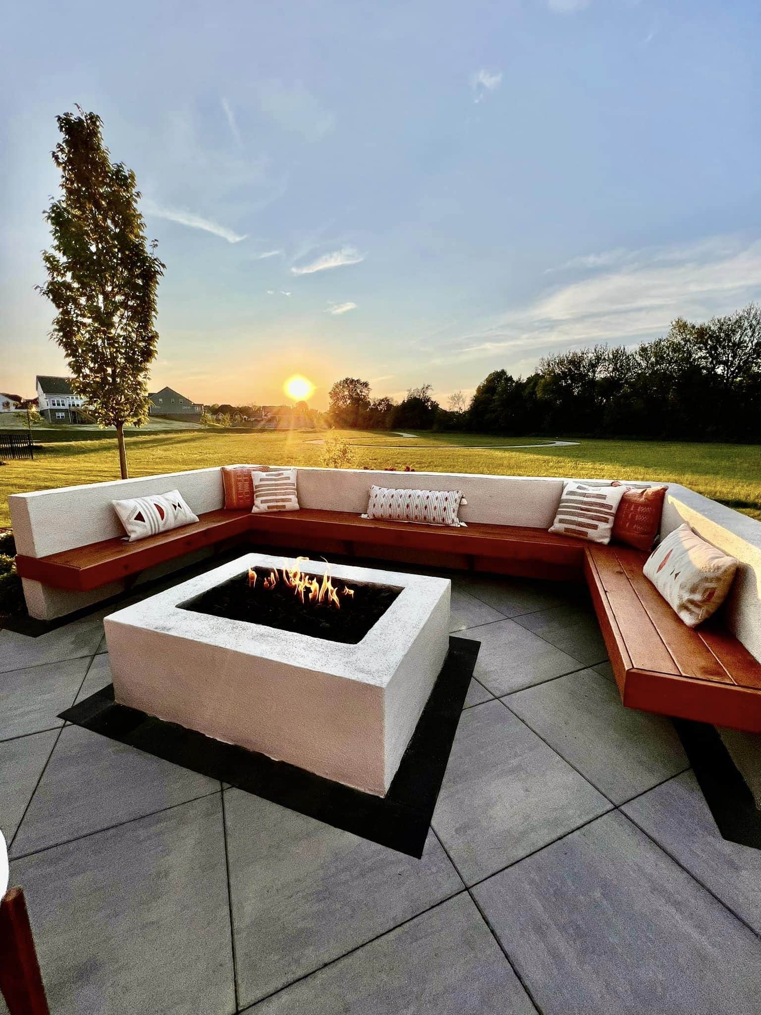 Westfield Contemporary Outdoor Living — completed landscape